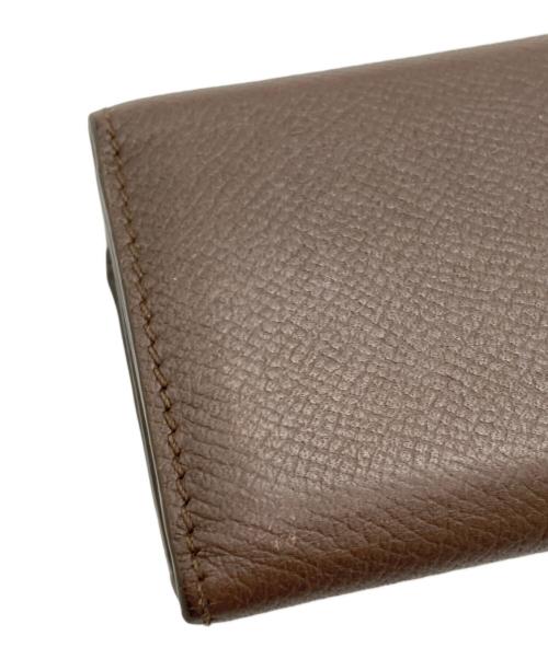 Ferragamo（フェラガモ）Ferragamo (フェラガモ) ヴァラリボン 3つ折り財布 ブラウンの古着・服飾アイテム