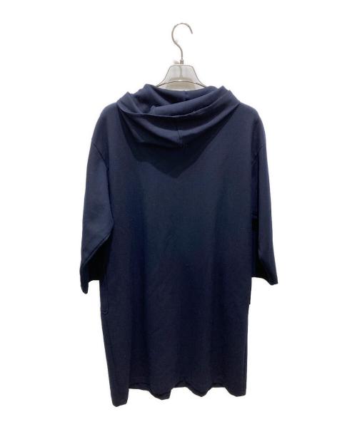mizuiro-ind（ミズイロインド）mizuiro-ind (ミズイロインド) ダッフルロングコート ネイビー サイズ:記載なしの為実寸参照の古着・服飾アイテム