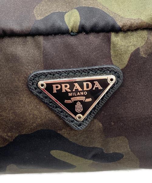 PRADA（プラダ）PRADA (プラダ) ナイロンポーチ カーキの古着・服飾アイテム