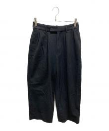 MARKAWARE（マーカウェア）の古着「DOUBLE PLEATED TROUSERS」｜ブラック
