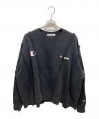 DISCOVEREDディスカバード）の古着「WIDE CHAMP SWEAT」｜ブラック