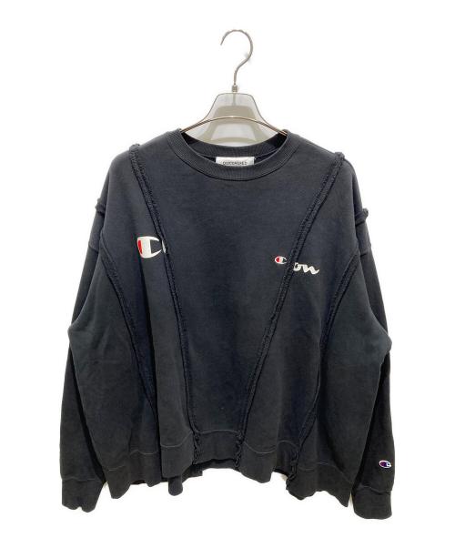 DISCOVERED（ディスカバード）DISCOVERED (ディスカバード) WIDE CHAMP SWEAT ブラック サイズ:Fの古着・服飾アイテム
