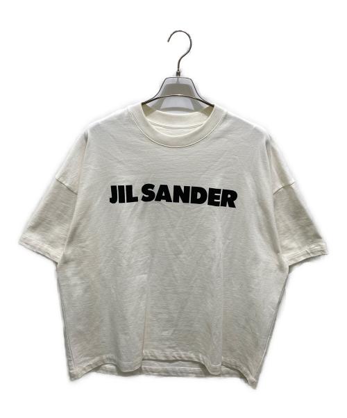 JIL SANDER（ジルサンダー）JIL SANDER (ジルサンダー) ロゴプリントTシャツ ホワイト サイズ:XLの古着・服飾アイテム