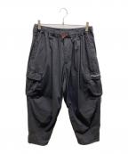 TIGHTBOOTH PRODUCTIONタイトブースプロダクション）の古着「SEERSUCKER CARGO BALLOON PANTS」｜ブラック