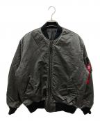ALPHA×MAISON SPECIALアルファ×メゾンスペシャル）の古着「MA-1 SCRATCH CORE SPEC/MA-1ジャケット」｜ブラック