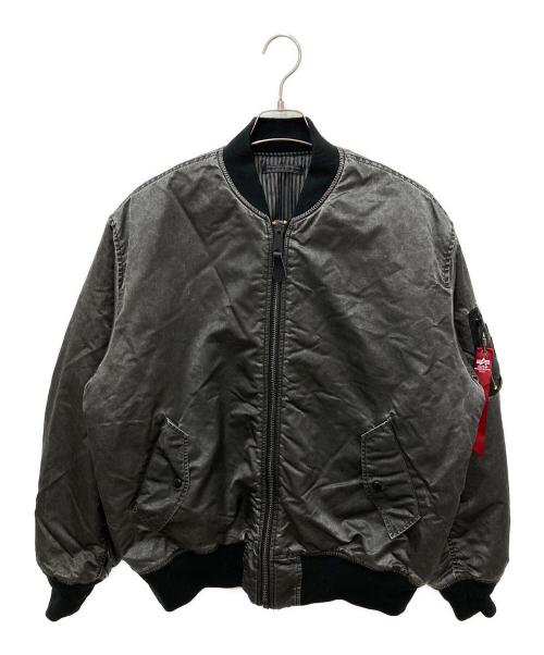 ALPHA（アルファ）ALPHA (アルファ) MAISON SPECIAL (メゾンスペシャル) MA-1 SCRATCH CORE SPEC/MA-1ジャケット ブラック サイズ:Mの古着・服飾アイテム