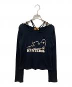 Hysteric Glamourヒステリックグラマー）の古着「ロングスリーブカットソー」｜ブラック
