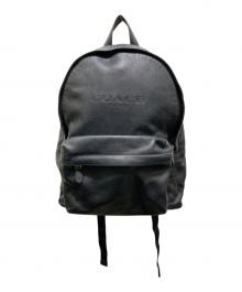 COACH（コーチ）の古着「レザーリュック」｜ブラック