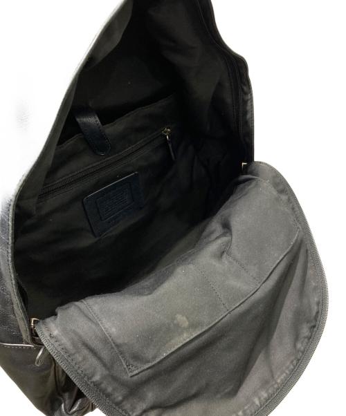 COACH（コーチ）COACH (コーチ) レザーリュック ブラックの古着・服飾アイテム
