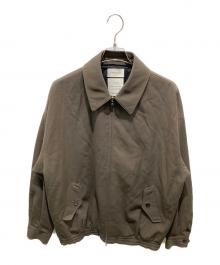 MARKAWARE（マーカウェア）の古着「3/60オーガニックウールサバイバルクロス / ワイドスポーツジャケット」｜ブラウン