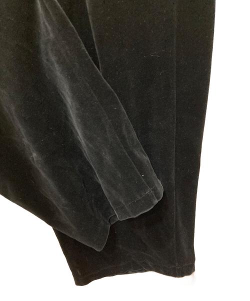 Graphpaper（グラフペーパー）Graphpaper (グラフペーパー) Compact Velour Easy Pants ブラック サイズ:2の古着・服飾アイテム