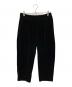 Graphpaper（グラフペーパー）の古着「Compact Velour Easy Pants」｜ブラック