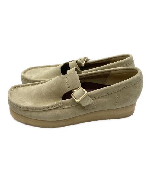 CLARKS（クラークス）CLARKS (クラークス) WALLABEE T BAR ベージュ サイズ:24の古着・服飾アイテム