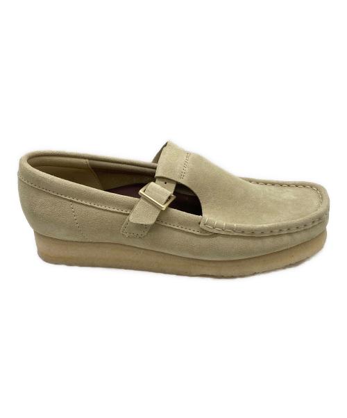 CLARKS（クラークス）CLARKS (クラークス) WALLABEE T BAR ベージュ サイズ:24の古着・服飾アイテム
