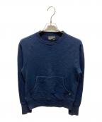 PORTER×LOOPWHEELERポーター×ループウィラー）の古着「KANGAROO CREW NECK」｜ネイビー