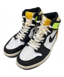 NIKE（ナイキ）の古着「Air Jordan 1 High OG "Volt Gold"　	エアジョーダン1 ハイ OG "ボルトゴールド"」｜ブラック×ホワイト