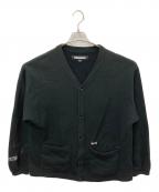 NEIGHBORHOODネイバーフッド）の古着「PLAIN SWEATCARDIGAN LS」｜ブラック