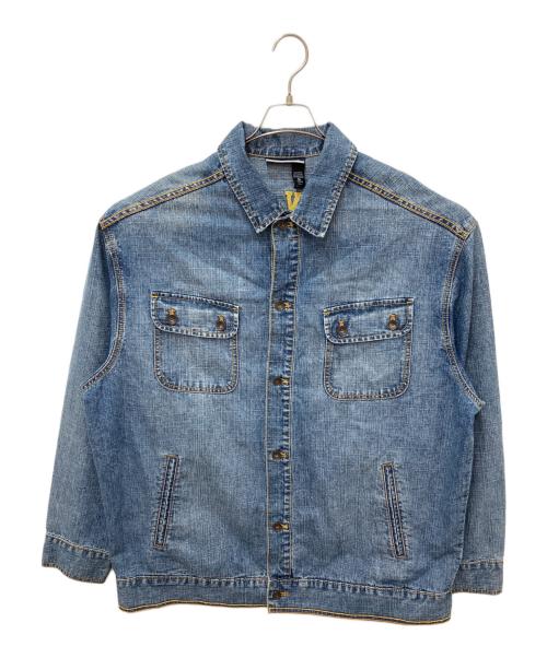 ROCA WEAR（ロカウェア）ROCA WEAR (ロカウェア) 刺繍デニムジャケット ブルー サイズ:XLの古着・服飾アイテム