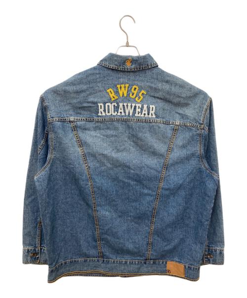 ROCA WEAR（ロカウェア）ROCA WEAR (ロカウェア) 刺繍デニムジャケット ブルー サイズ:XLの古着・服飾アイテム