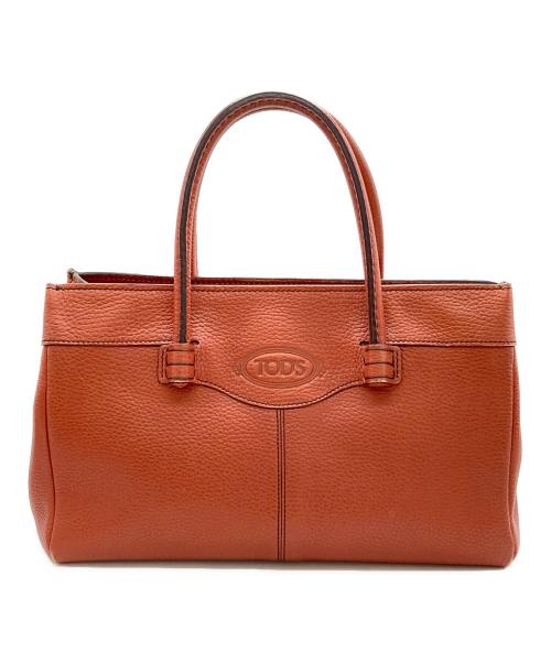 TOD'S（トッズ）TOD'S (トッズ) Mocassino Tote　モカシーノトート　ハンドバッグ ブラウンの古着・服飾アイテム