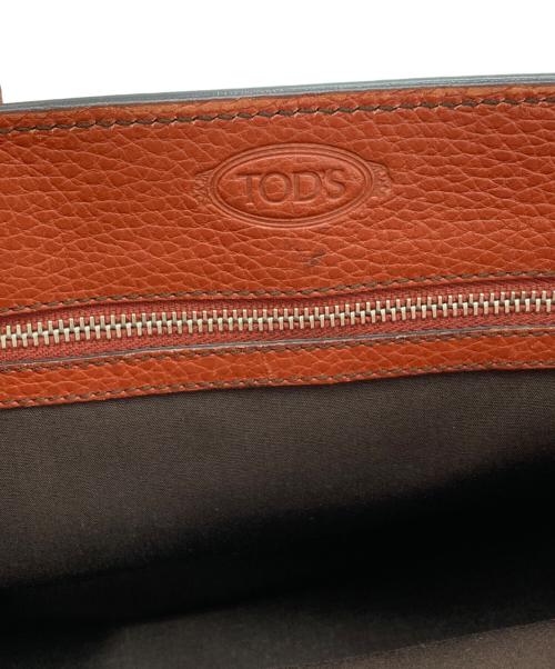 TOD'S（トッズ）TOD'S (トッズ) Mocassino Tote　モカシーノトート　ハンドバッグ ブラウンの古着・服飾アイテム