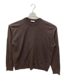 ATON（エイトン）の古着「Wool Washi Crew Neck Sweater」｜ブラウン