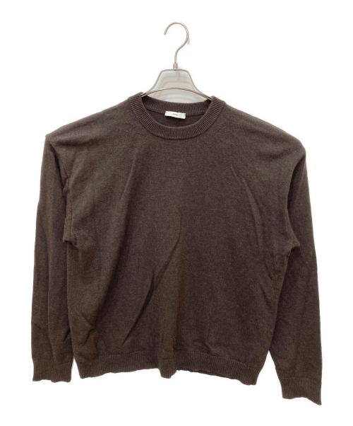 ATON（エイトン）ATON (エイトン) Wool Washi Crew Neck Sweater ブラウン サイズ:6の古着・服飾アイテム