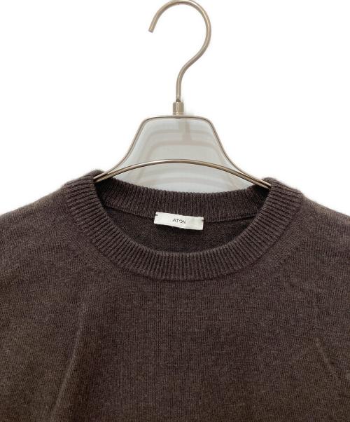 ATON（エイトン）ATON (エイトン) Wool Washi Crew Neck Sweater ブラウン サイズ:6の古着・服飾アイテム