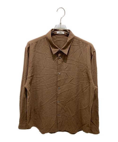 ATON（エイトン）ATON (エイトン) STANDARD SHIRT ブラウン サイズ:6の古着・服飾アイテム
