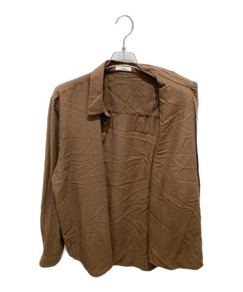 ATON（エイトン）ATON (エイトン) STANDARD SHIRT ブラウン サイズ:6の古着・服飾アイテム