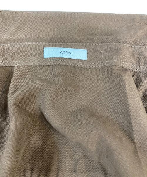 ATON（エイトン）ATON (エイトン) STANDARD SHIRT ブラウン サイズ:6の古着・服飾アイテム