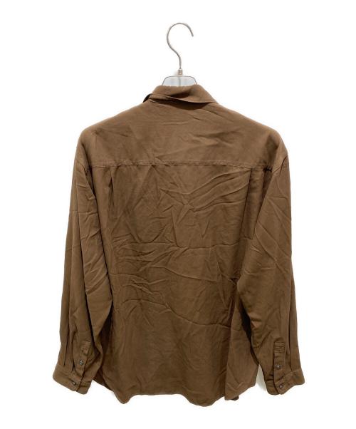 ATON（エイトン）ATON (エイトン) STANDARD SHIRT ブラウン サイズ:6の古着・服飾アイテム
