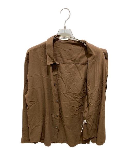 ATON（エイトン）ATON (エイトン) STANDARD SHIRT ブラウン サイズ:6の古着・服飾アイテム