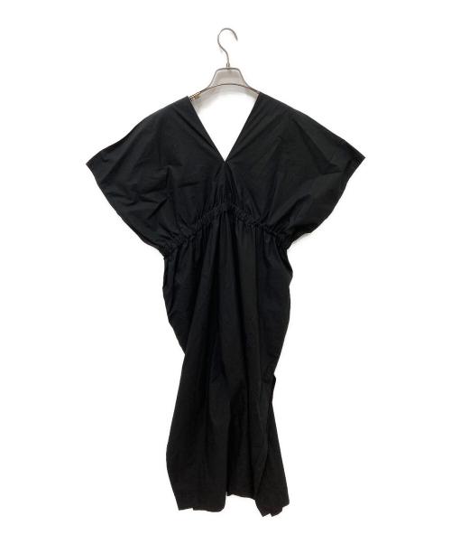 WONDER FULL LIFE（ワンダフルライフ）WONDER FULL LIFE (ワンダフルライフ) コットンギャザーワンピース ブラック サイズ:Sの古着・服飾アイテム