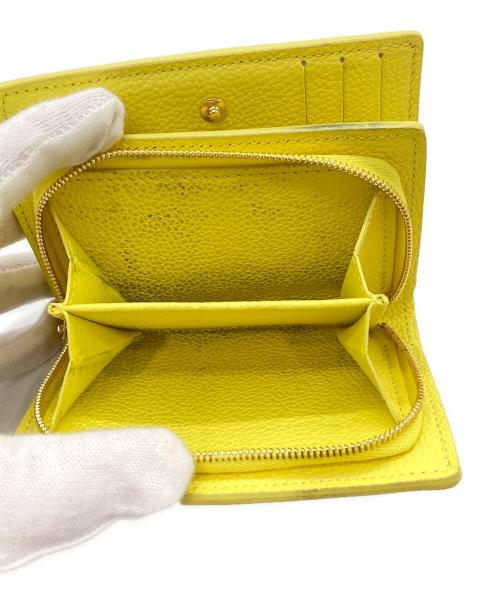 LOUIS VUITTON（ルイ ヴィトン）LOUIS VUITTON (ルイ ヴィトン) 2つ折り財布　ポルトフォイユ クレア アンプラント イエローの古着・服飾アイテム