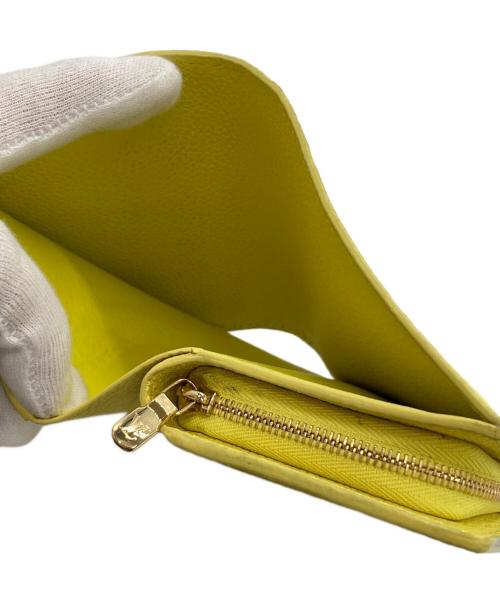 LOUIS VUITTON（ルイ ヴィトン）LOUIS VUITTON (ルイ ヴィトン) 2つ折り財布　ポルトフォイユ クレア アンプラント イエローの古着・服飾アイテム