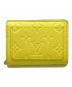 LOUIS VUITTON (ルイ ヴィトン) 2つ折り財布　ポルトフォイユ クレア アンプラント イエロー：45000円