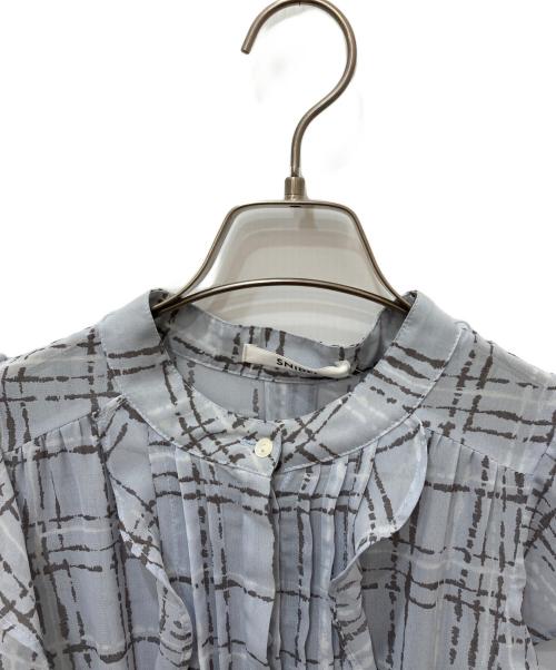 Snidel（スナイデル）Snidel (スナイデル) サスティナフリルワンピ ブルー サイズ:1の古着・服飾アイテム