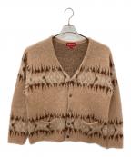 SUPREMEシュプリーム）の古着「abstract stripe cardigan」｜ブラウン