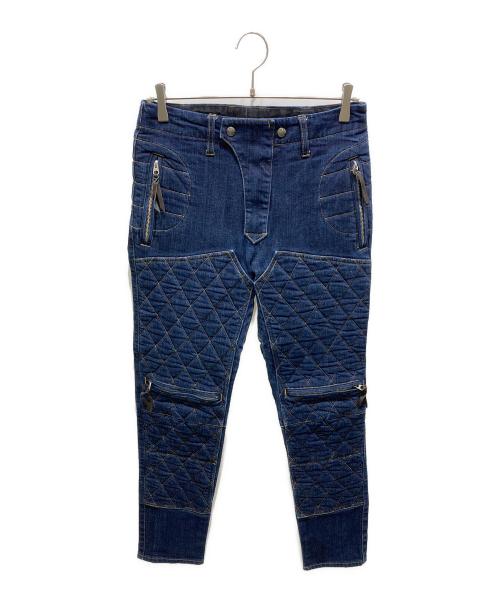 Max Fritz（マックスフリッツ(9)）Max Fritz (マックスフリッツ(9)) ダブルニーデザートパンツ ブルー サイズ:46の古着・服飾アイテム