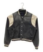 a good bad influenceアグッドバッドインフルエンス）の古着「DENIM VARSITY JACKET」｜グレー