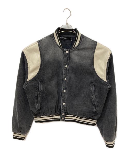 a good bad influence（アグッドバッドインフルエンス）a good bad influence (アグッドバッドインフルエンス) DENIM VARSITY JACKET グレー サイズ:XL 未使用品の古着・服飾アイテム
