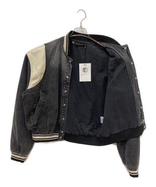 a good bad influence（アグッドバッドインフルエンス）a good bad influence (アグッドバッドインフルエンス) DENIM VARSITY JACKET グレー サイズ:XL 未使用品の古着・服飾アイテム