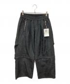 a good bad influenceアグッドバッドインフルエンス）の古着「WRINKLED 2WAY PANTS」｜ブラック