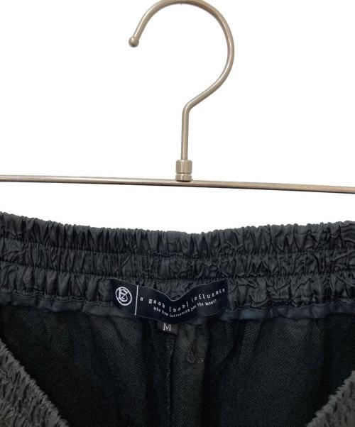 a good bad influence（アグッドバッドインフルエンス）a good bad influence (アグッドバッドインフルエンス) WRINKLED 2WAY PANTS ブラック サイズ:Ｍ 未使用品の古着・服飾アイテム