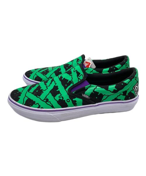 VANS（ヴァンズ）VANS (ヴァンズ) mxmxm (マジカルモッシュミスフィッツ) スリッポン グリーン サイズ:27.5の古着・服飾アイテム