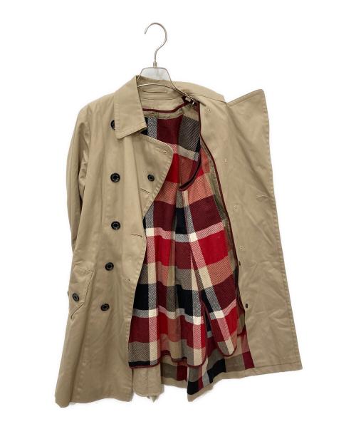 BLUE LABEL CRESTBRIDGE（ブルーレーベルクレストブリッジ）BLUE LABEL CRESTBRIDGE (ブルーレーベルクレストブリッジ) ライナー付きトレンチコート ベージュ サイズ:36の古着・服飾アイテム
