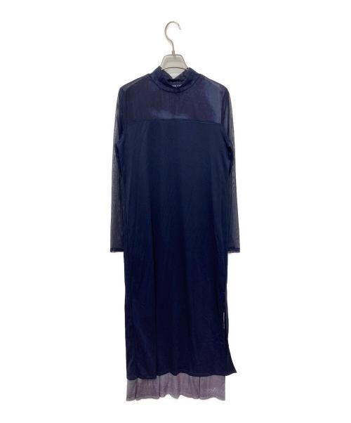 Ameri（アメリ）AMERI (アメリ) ニュアンスレイヤーシアードレス パープル サイズ:Mの古着・服飾アイテム