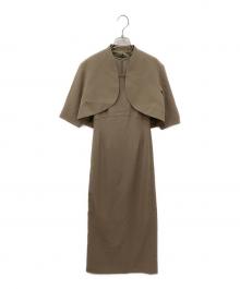 Ameri（アメリ）の古着「23SS 3WAY CURVE BOLERO SET DRESS」｜ブラウン