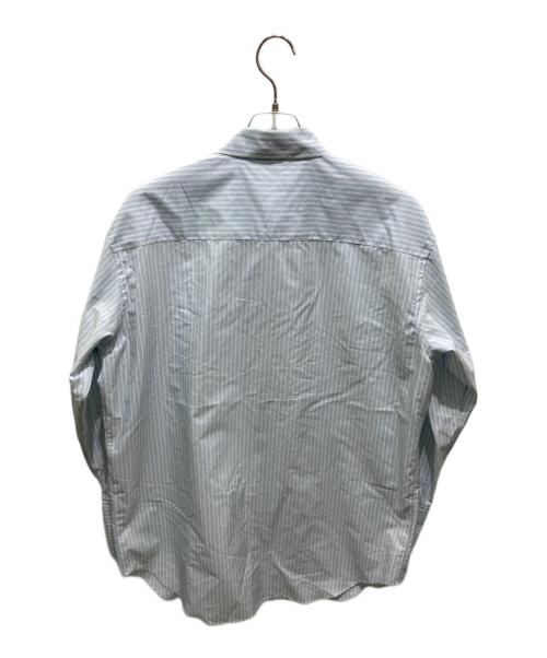 AURALEE（オーラリー）AURALEE (オーラリー) FINX POLYESTER STRIPE SHIRT ブルー サイズ:1の古着・服飾アイテム